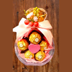 Луксозна подаръчна кутия "Диамантен пръстен" с бонбони Ferrero Rocher