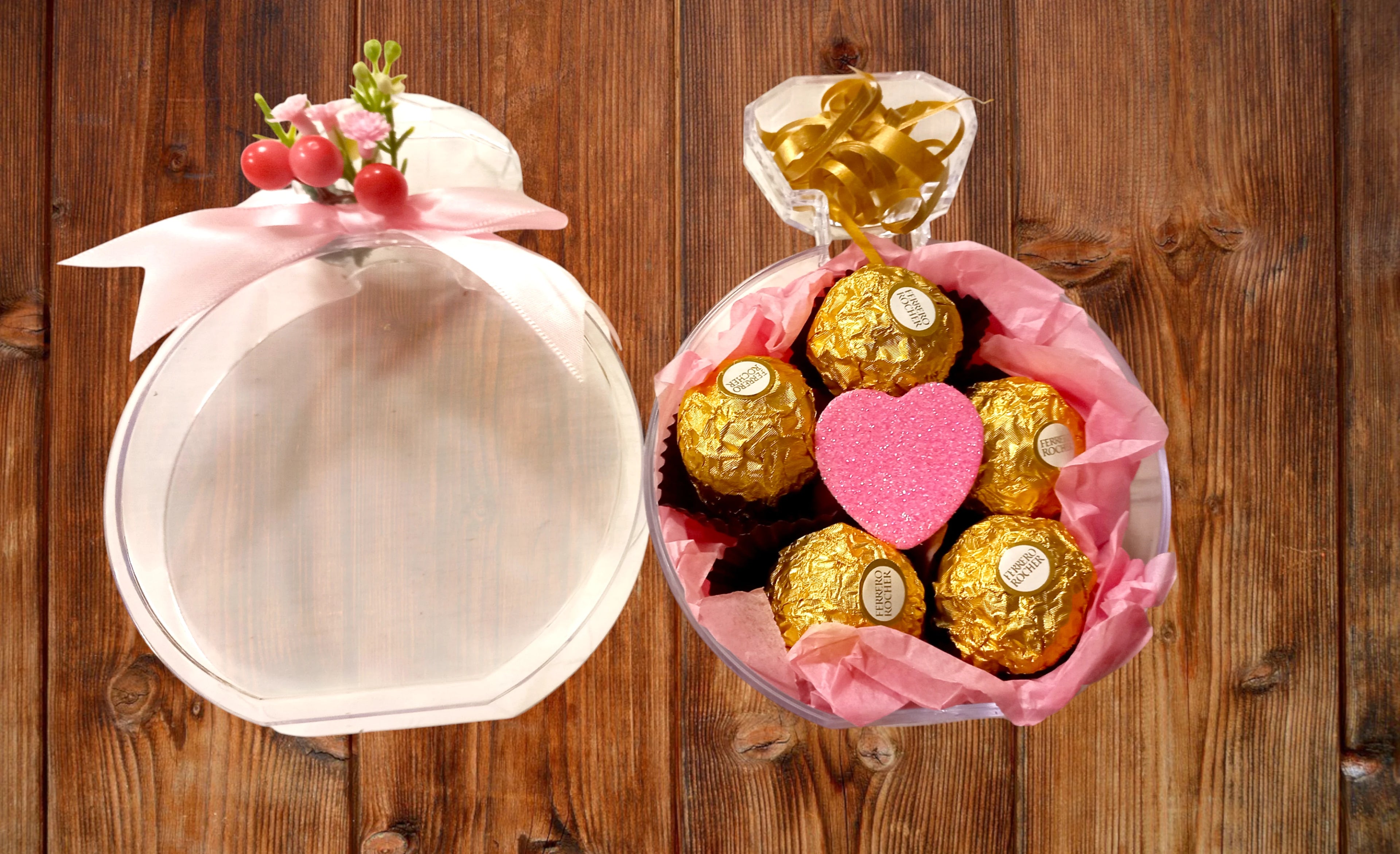 Луксозна подаръчна кутия "Диамантен пръстен" с бонбони Ferrero Rocher