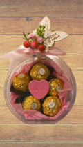Луксозна подаръчна кутия "Диамантен пръстен" с бонбони Ferrero Rocher