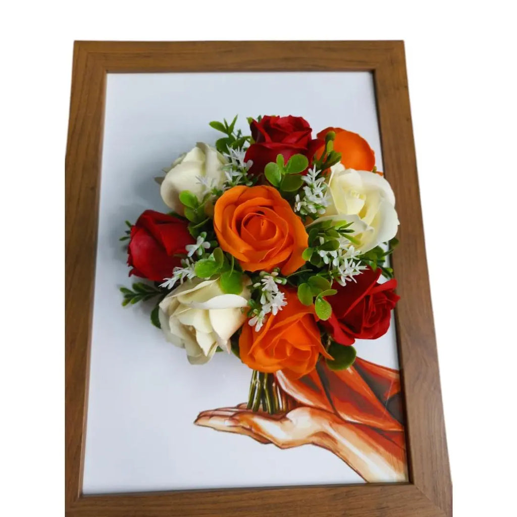 3D арт картина с ароматни сапунени рози