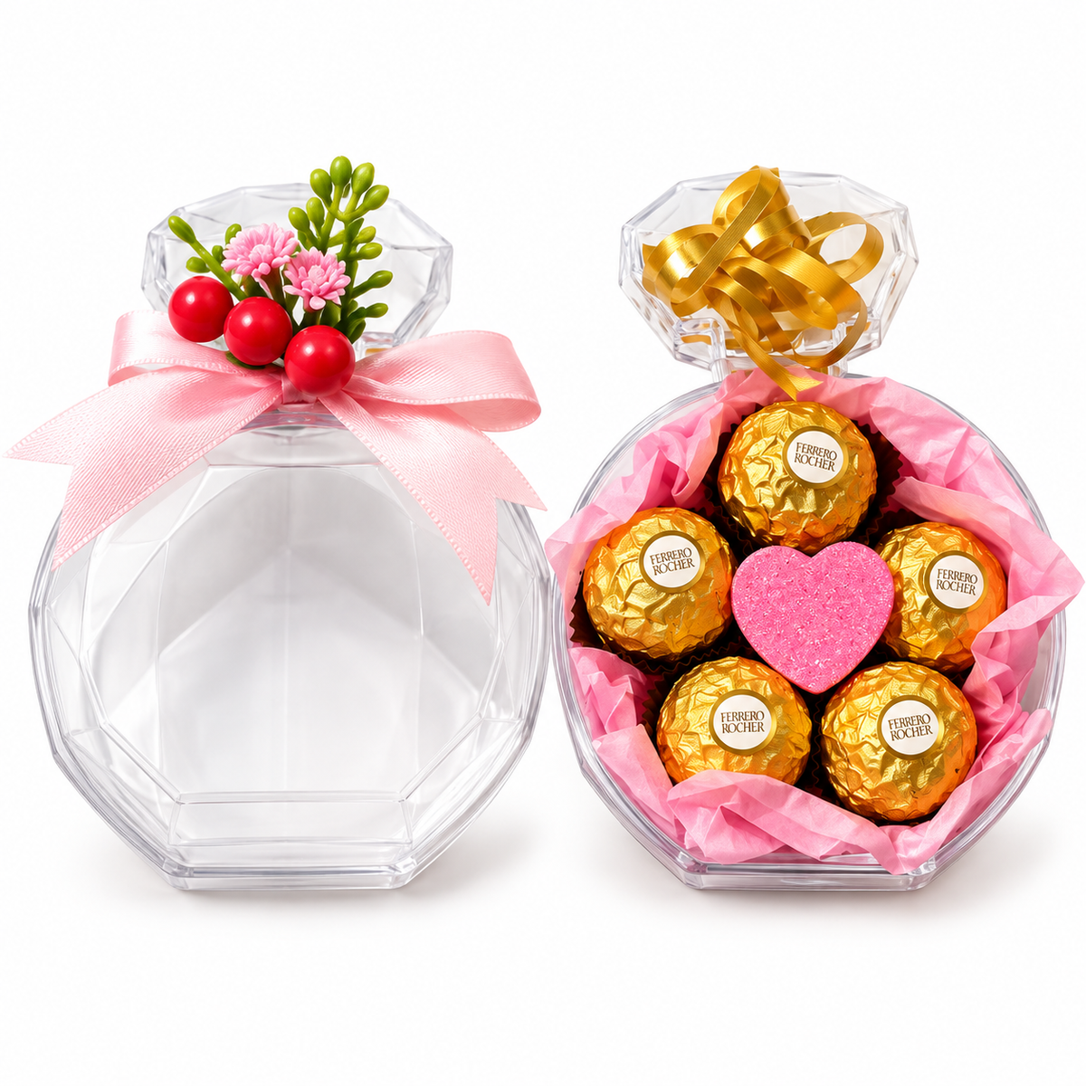 Луксозна подаръчна кутия "Диамантен пръстен" с бонбони Ferrero Rocher