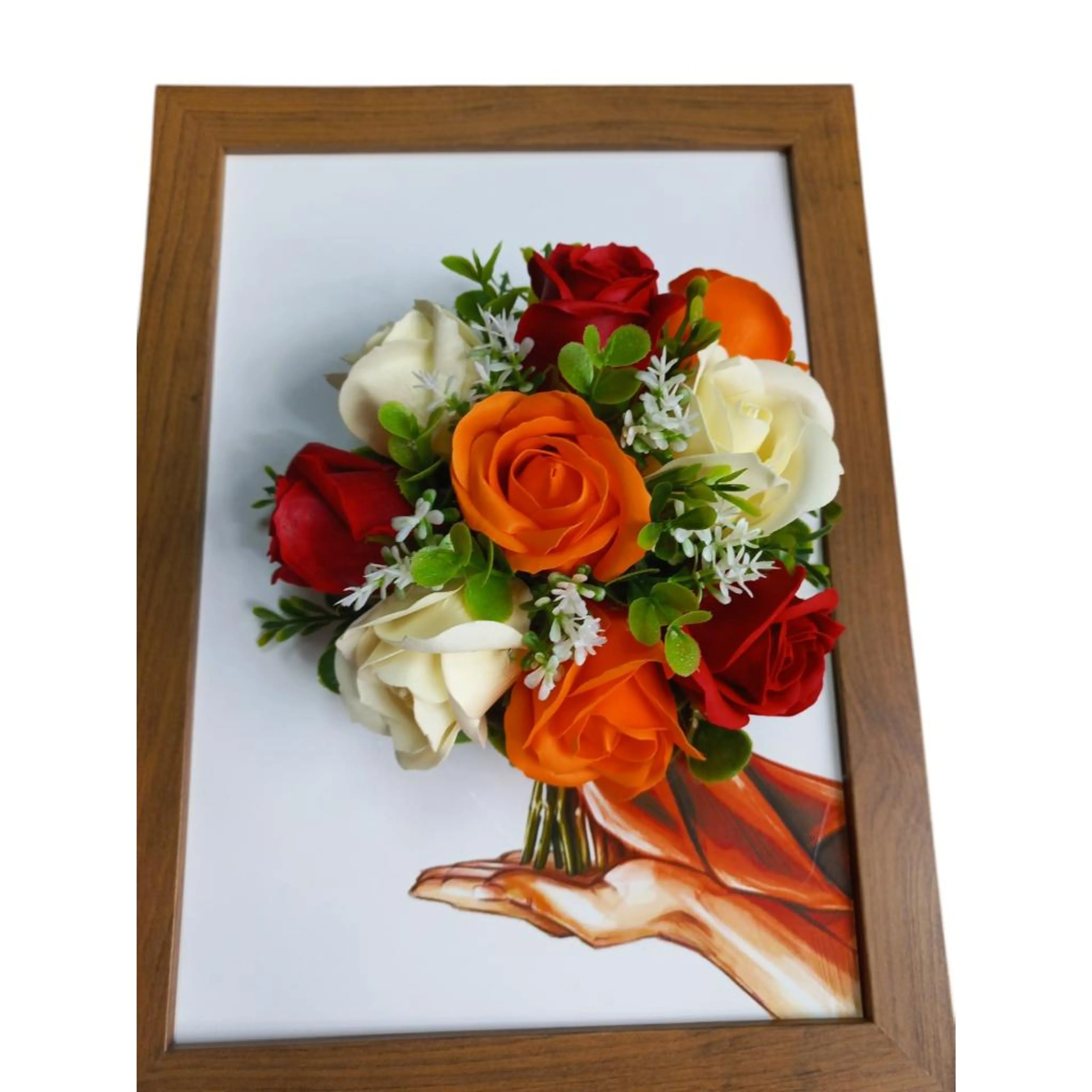 3D арт картина с ароматни сапунени рози