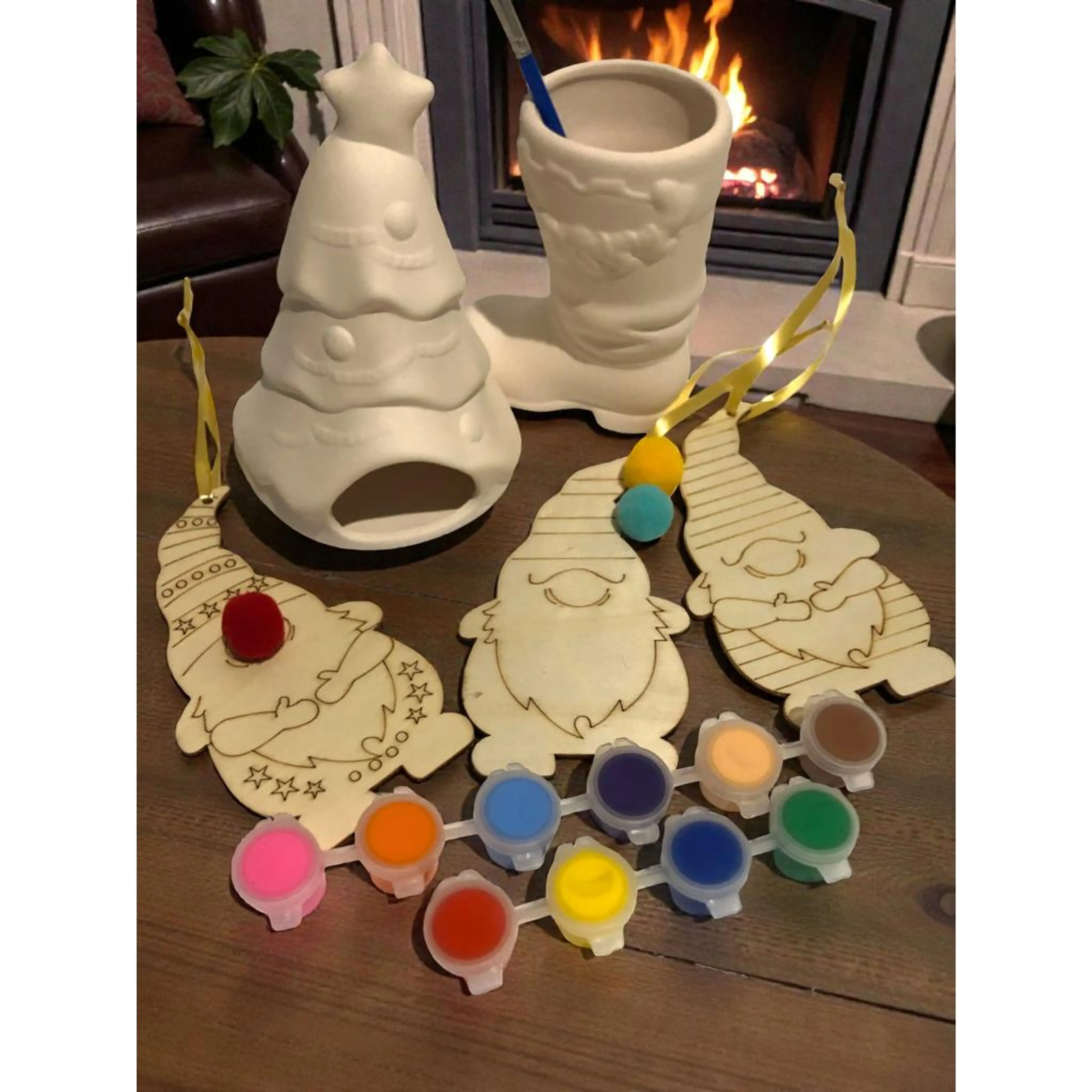 Детски креативен комплект за рисуване: Снежко и Джуджета/гномчета/