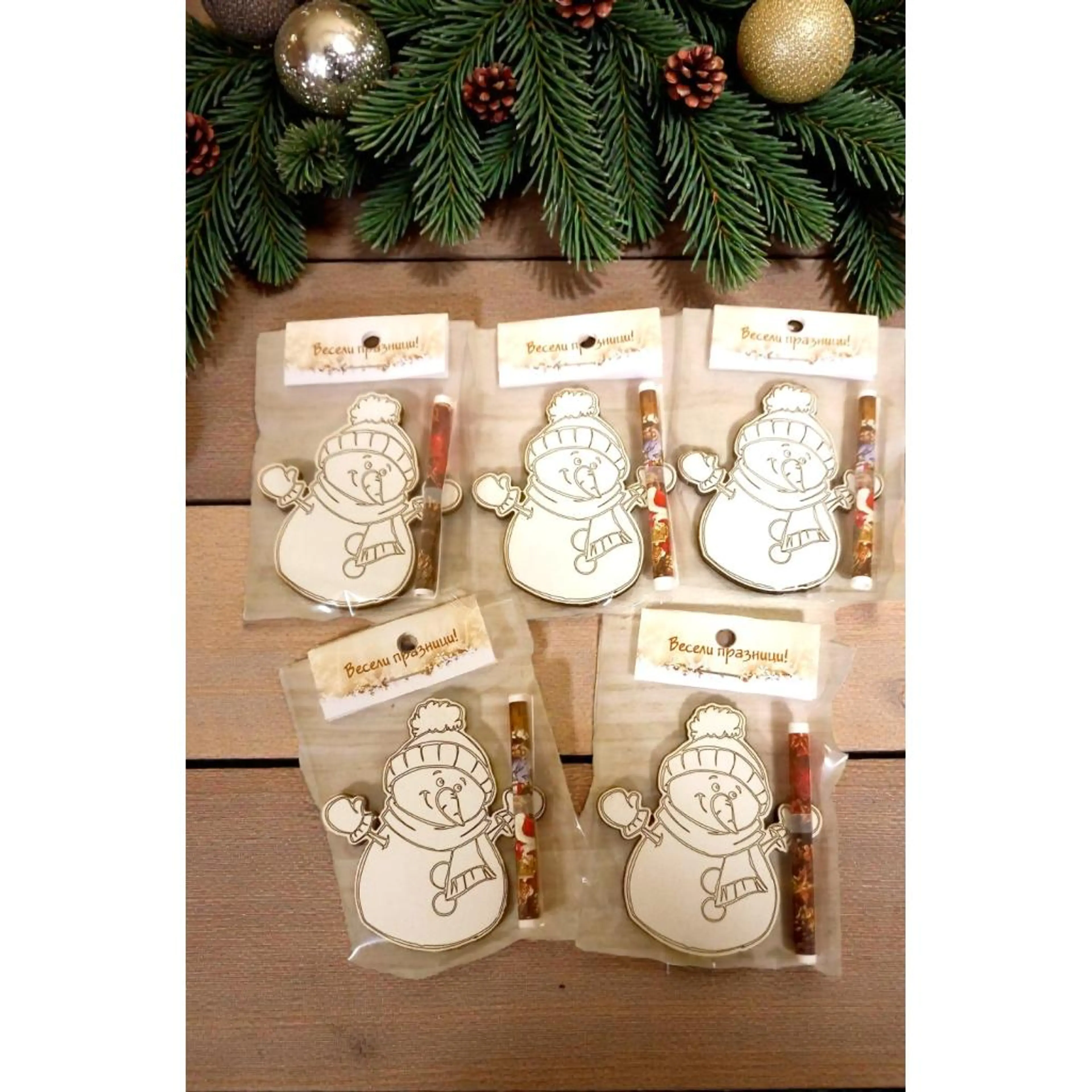 Коледен Магнит "Снежен човек" - 1 брой