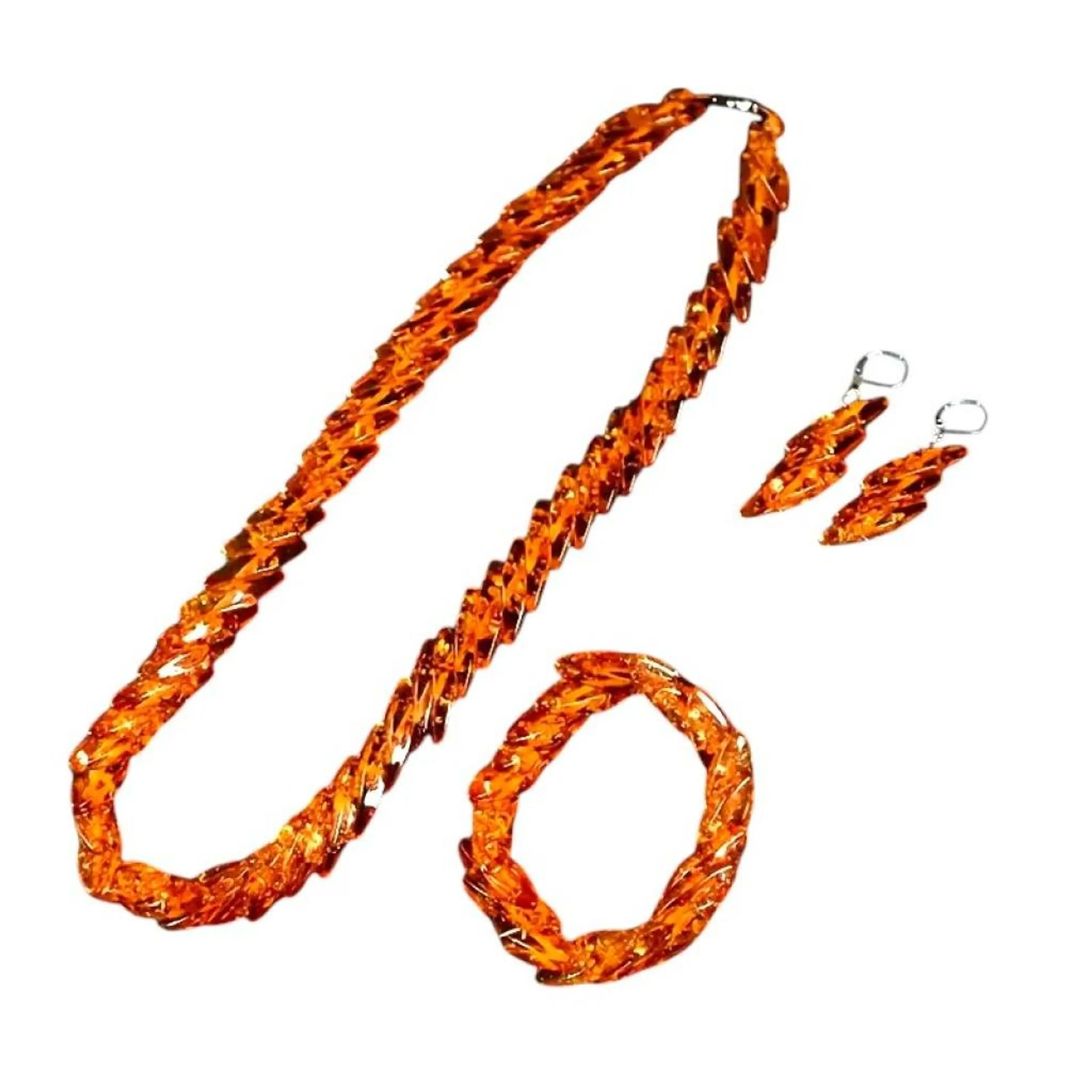 Комплект бижута кехлибар