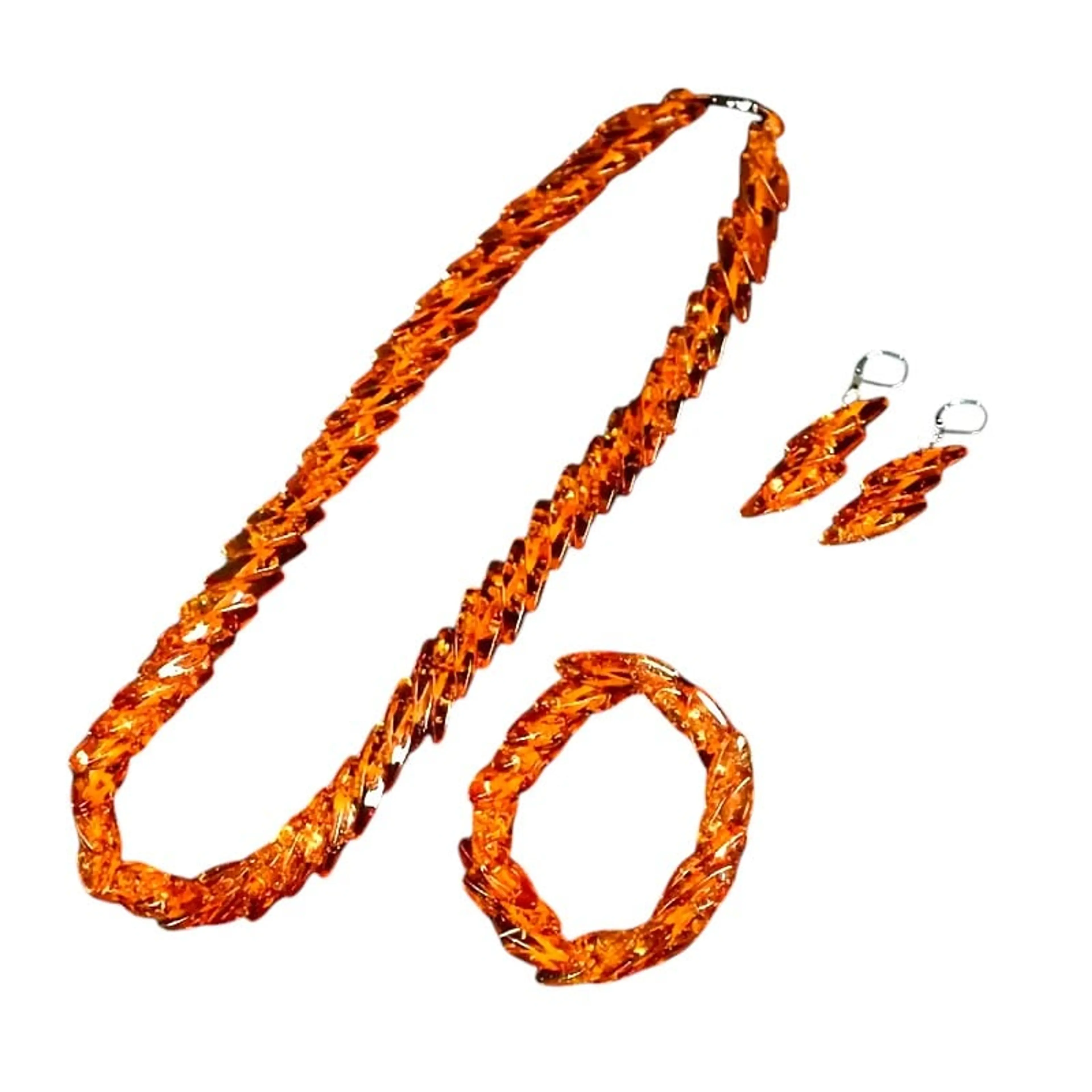 Комплект бижута кехлибар