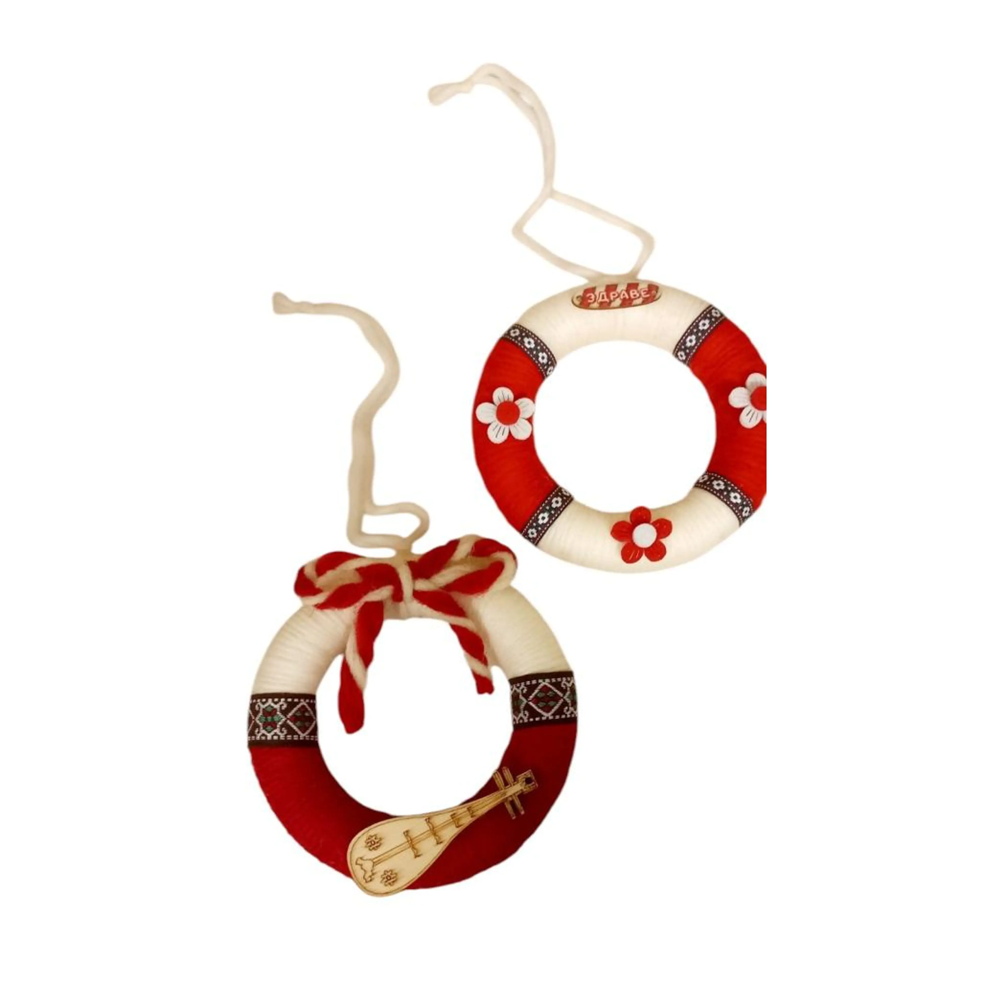 Ръчно изработен мартенски венец  - малък