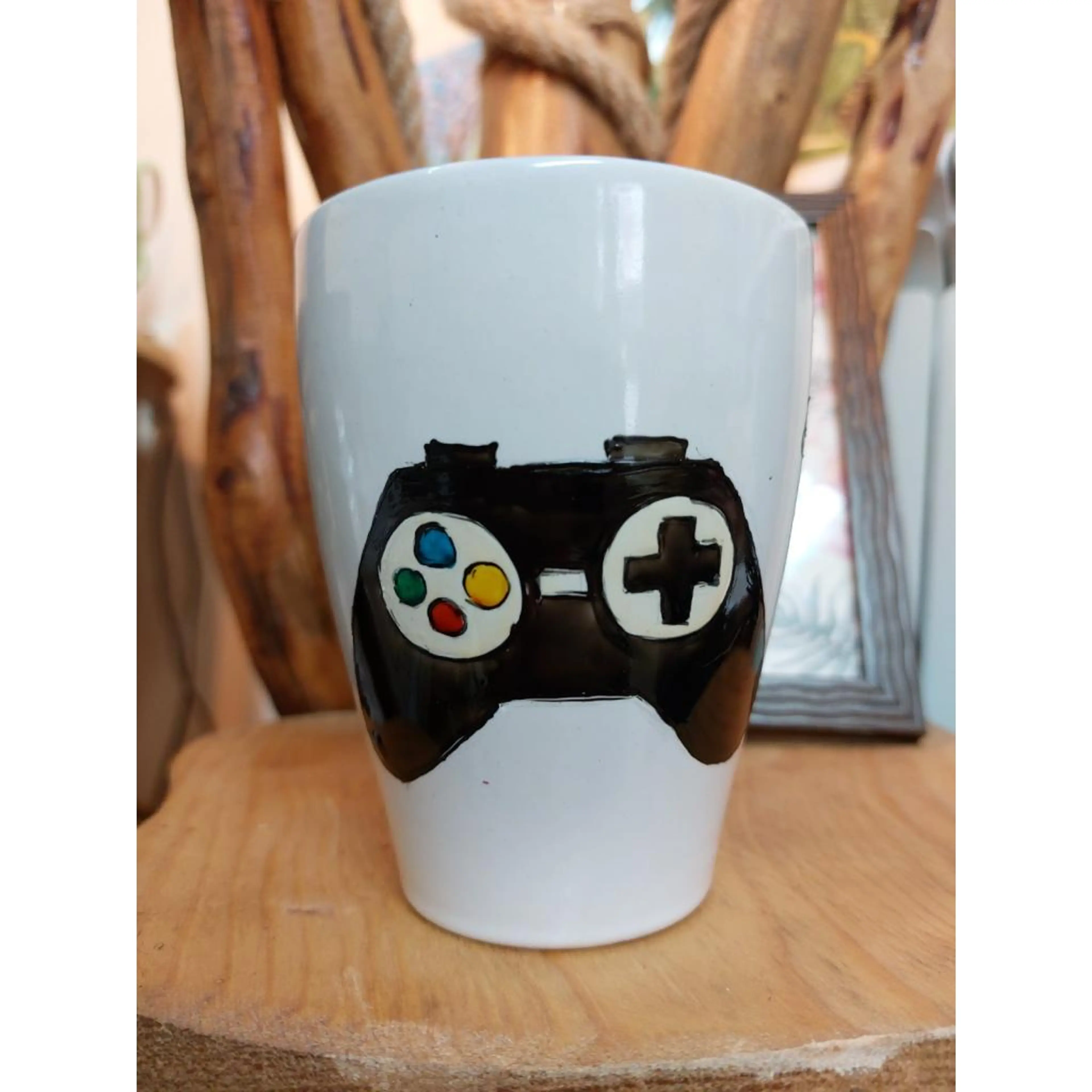 Ръчно рисувана  геймърска чаша
