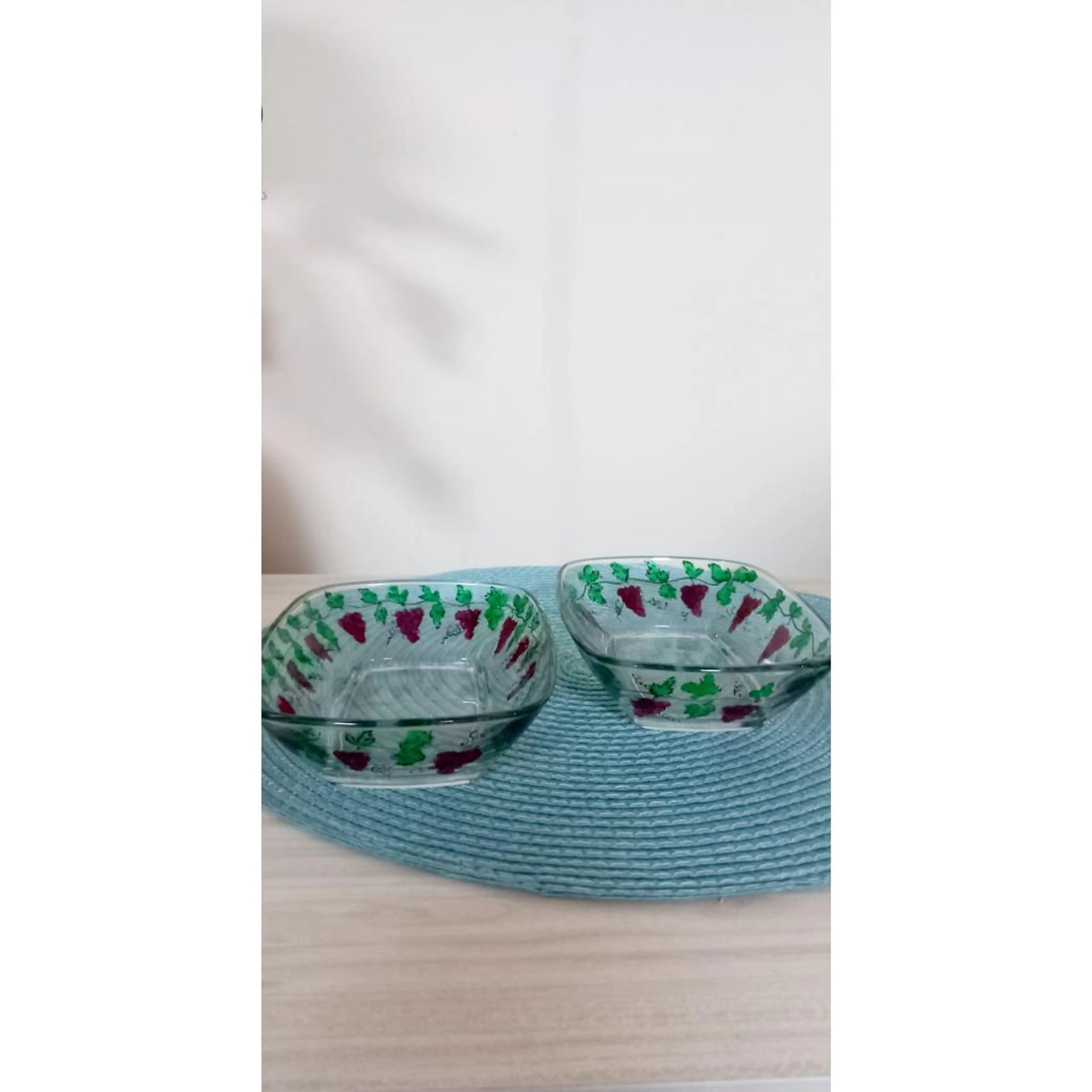 ръчно рисувани купички - комплект от 2 броя