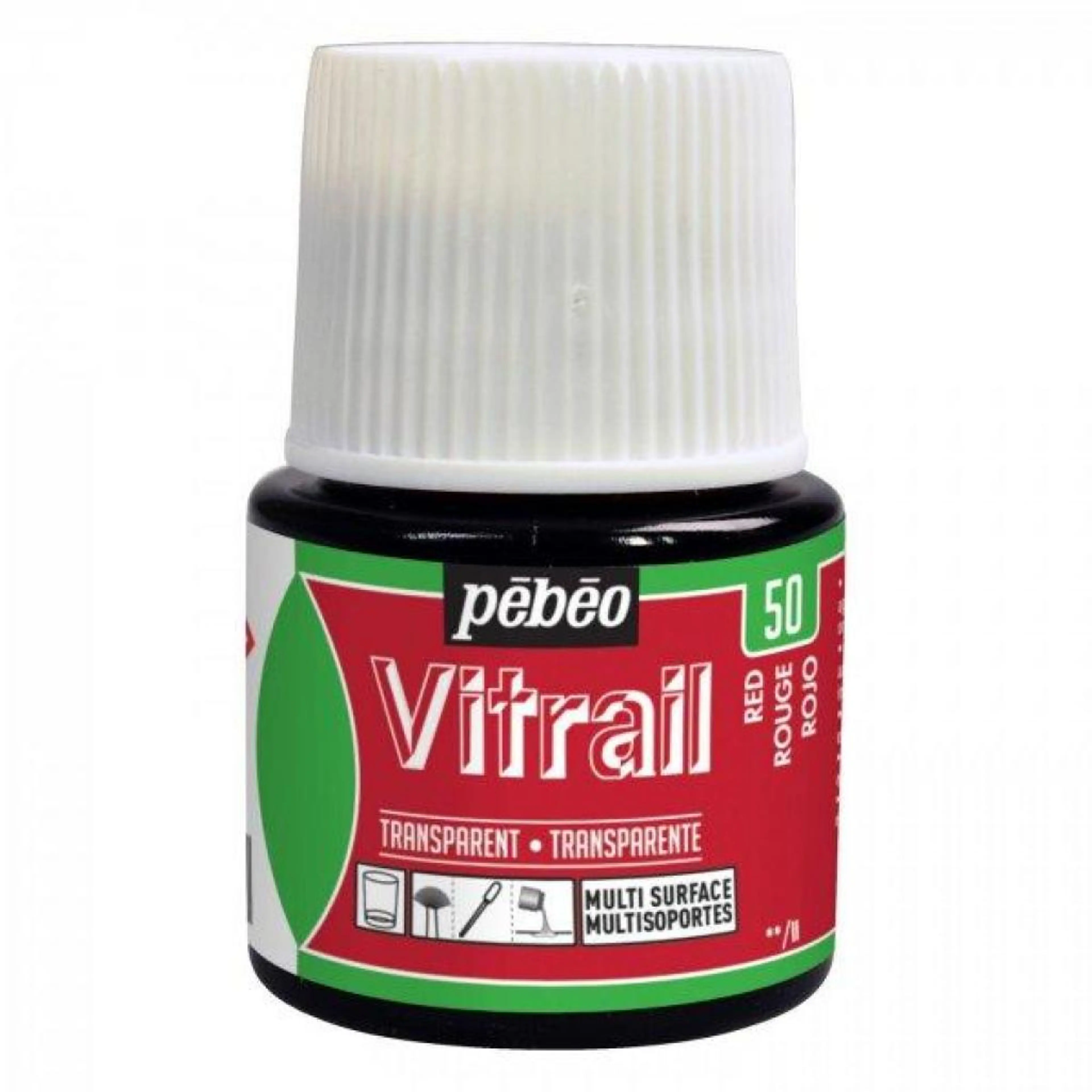 Боя за стъкло Vitrail 45 мл - RED 50